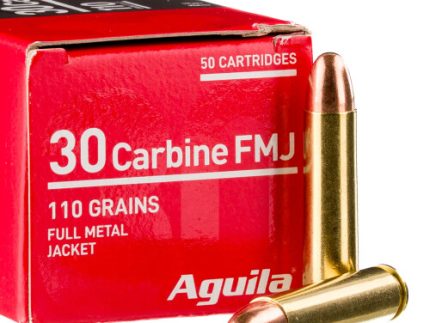 1000 Rounds of .30 Carbine Ammo by Aguila - 110gr FMJ