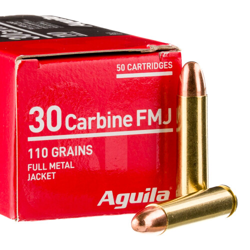 1000 Rounds of .30 Carbine Ammo by Aguila - 110gr FMJ 1000 Rounds of .30 Carbine Ammo by Aguila - 110gr FMJ
