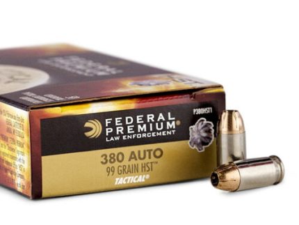 1000 Rounds of .380 ACP Ammo by Federal Tactical - 99gr HST JHP