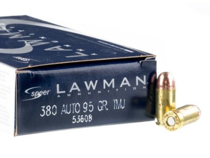 1000 Rounds of .380 ACP Ammo by Speer - 95gr TMJ