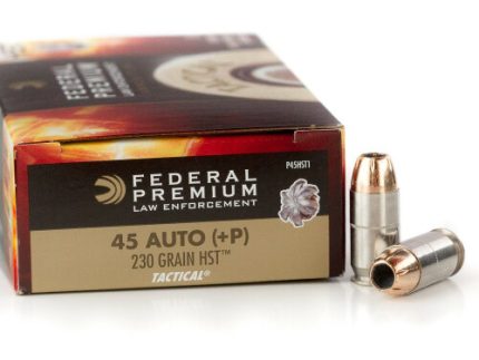 1000 Rounds of .45 ACP +P HST Ammo by Federal LE - 230gr JHP