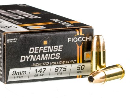 1000 Rounds of 9mm Ammo by Fiocchi - 147gr JHP