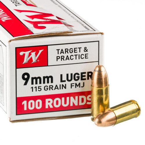 1000 Rounds of 9mm Ammo by Winchester - 115gr FMJ 1000 Rounds of 9mm Ammo by Winchester - 115gr FMJ