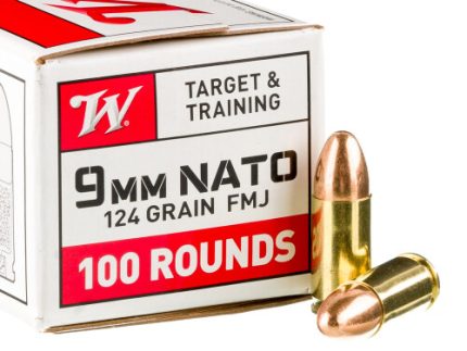 1000 Rounds of 9mm NATO Ammo by Winchester - 124gr FMJ