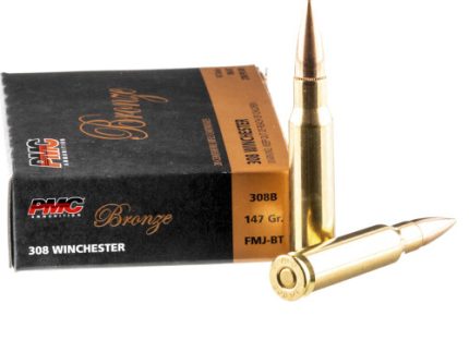 20 Rounds of .308 Win Ammo by PMC - 147gr FMJBT