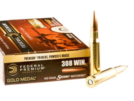 200 Rounds of .308 Win Ammo by Federal Sierra Match King - 168gr HPBT