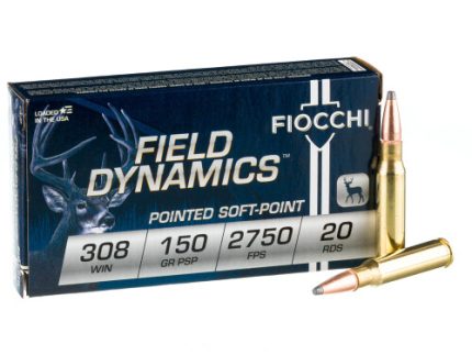 200 Rounds of .308 Win Ammo by Fiocchi - 150gr PSP