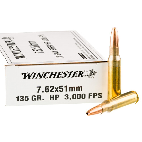 200 Rounds of 7.62x51 Ammo by Winchester - 135gr HP 200 Rounds of 7.62x51 Ammo by Winchester - 135gr HP