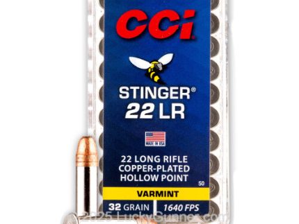 22 LR - 32 Grain CPHP - CCI Stinger - 5000 Rounds
