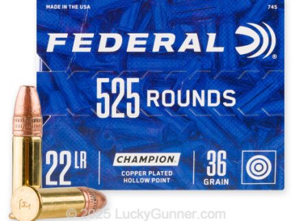 22 LR - 36 gr CPHP - Federal Champion - 5250 Rounds