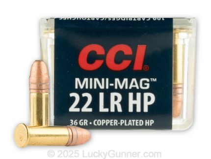 22 LR - 36 Grain CPHP - CCI Mini-Mag - 5000 Rounds