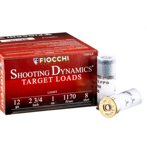250 Rounds of 12ga Ammo by Fiocchi - 2-3/4" 1 ounce #8 shot 250 Rounds of 12ga Ammo by Fiocchi - 2-3/4" 1 ounce #8 shot