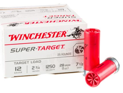 250 Rounds of 12ga Ammo by Winchester Super Target - 1 ounce #7 1/2 shot