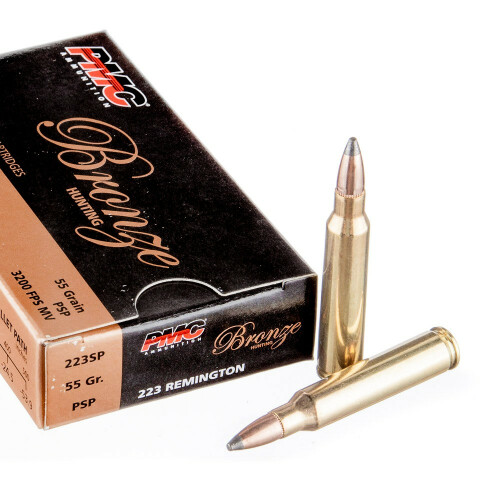 800 Rounds of .223 Ammo by PMC Bronze Hunting - 55gr SP 800 Rounds of .223 Ammo by PMC Bronze Hunting - 55gr SP