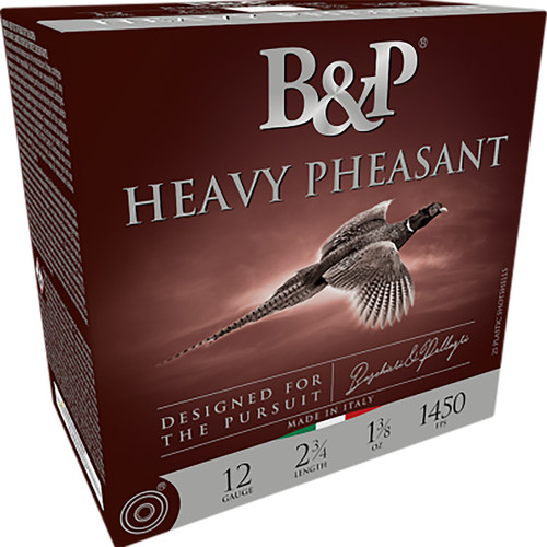 B&P Heavy Pheasant 20 Ga, 3", 1 1/4oz, 6 Shot, 25rd Box B&P Heavy Pheasant 20 Ga, 3", 1 1/4oz, 6 Shot, 25rd Box