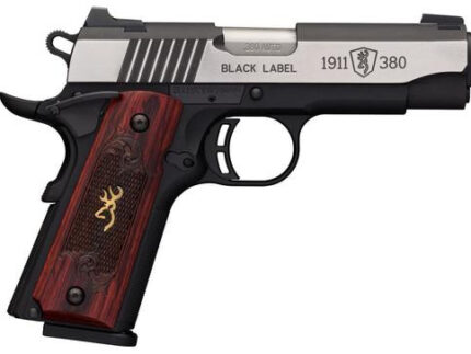 Browning Black Label Medallion Pro Compact, .380 ACP, 3.62", 8rd, Rosewood Grips
