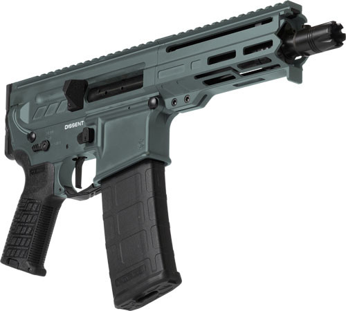 CMMG Dissent 300 Blackout, 6.5" Barrel, Charcoal Green Cerakote, OEM Grip, Picatinny Buffer Adapter, 30rd CMMG Dissent 300 Blackout, 6.5" Barrel, Charcoal Green Cerakote, OEM Grip, Picatinny Buffer Adapter, 30rd