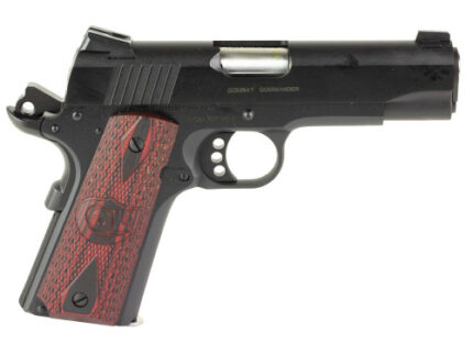 Colt Combat Commander 38 Super, 4.25" Barrel, Blued Frame, Black Cherry G10 Grip, 9rd