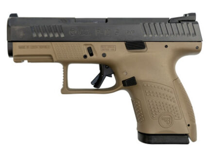 CZ P-10 9mm, 3.5" Barrel, Flat Dark Earth Frame, Black Slide, 12rd