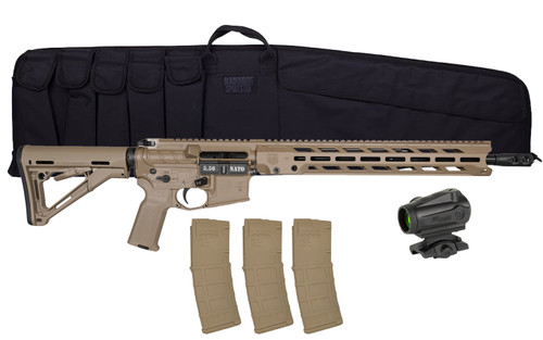 Diamondback DB15 Package 5.56x45mm, 16" Barrel, Flat Dark Earth, Includes Sig Romeo 5 Gen 2 Red Dot Sight/Rifle Bag/3 Magazines, 30rd Diamondback DB15 Package 5.56x45mm, 16" Barrel, Flat Dark Earth, Includes Sig Romeo 5 Gen 2 Red Dot Sight/Rifle Bag/3 Magazines, 30rd