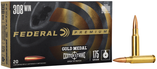 Federal Ammo Gold Medal Premium 308 Win, 175gr, OTM, 20Bx/10Cs Federal Ammo Gold Medal Premium 308 Win, 175gr, OTM, 20Bx/10Cs