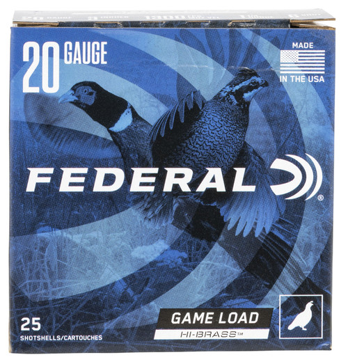 Federal Game-Shok 20 Ga, 3", 1 1/4 oz, 6 Shot, 25rd Box Federal Game-Shok 20 Ga, 3", 1 1/4 oz, 6 Shot, 25rd Box