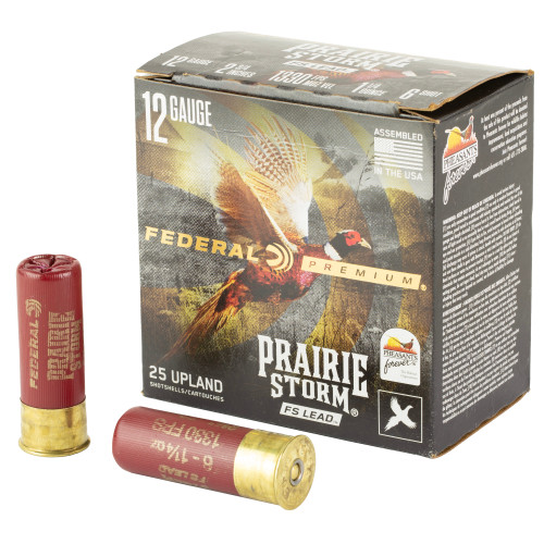 Federal Prairie Storm 12 Ga, 3", 1 1/4 oz, 6 Shot, 25rd Box Federal Prairie Storm 12 Ga, 3", 1 1/4 oz, 6 Shot, 25rd Box
