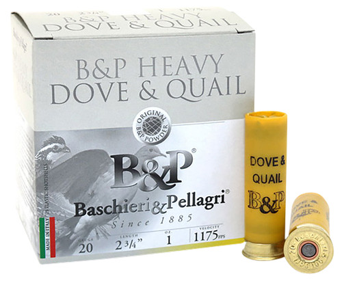 Fiocchi Dove & Quail 20 Ga, 2.75", 1 oz, 8 Shot, 25rd Box Fiocchi Dove & Quail 20 Ga, 2.75", 1 oz, 8 Shot, 25rd Box