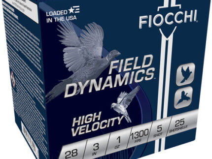 Fiocchi Field Dynamics 28 Ga, 3", 1 oz, 5 Shot, 25rd Box