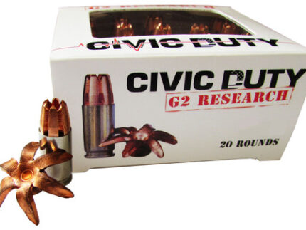 G2 Civic Duty .45 ACP, 164gr, Copper Expansion Projectile, 20rd Box