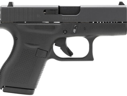 Glock G42 Gen 3 380 ACP, 3.25" Barrel, Black, Fixed Sights, 6rd