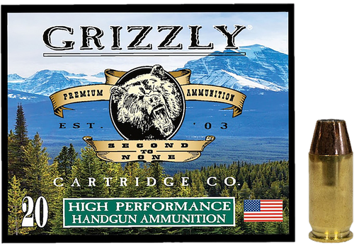 Grizzly Ammo 45 ACP+P 230gr Jacketed Hollow Point, 20rd Box Grizzly Ammo 45 ACP+P 230gr Jacketed Hollow Point, 20rd Box
