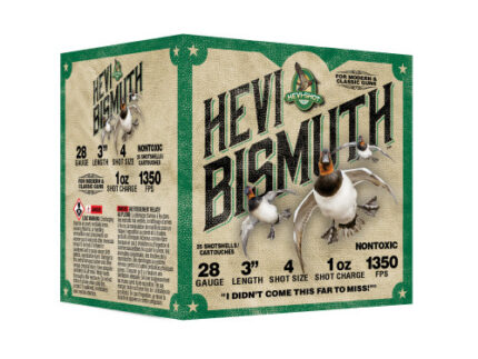 HEVI-Shot HEVI-Bismuth 28 Ga, 3", 1 oz, 4 Shot, 25rd Box