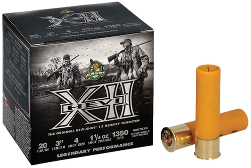 HEVI-Shot HEVI-XII 20 Ga, 3", 1 1/4oz, 2 Shot, 25rd Box HEVI-Shot HEVI-XII 20 Ga, 3", 1 1/4oz, 2 Shot, 25rd Box