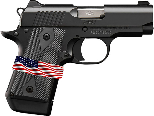 Kimber Micro 9 9mm, 3.15" Barrel, Black KimPro II, G10 Grip, 7rd Kimber Micro 9 9mm, 3.15" Barrel, Black KimPro II, G10 Grip, 7rd