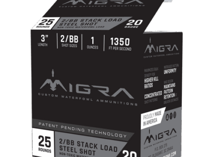 Migra Combinational 20 Ga, 3", 1 oz, 4/6 Steel Shot, 25rd Box