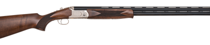 Mossberg Gold Reserve II 12 Ga, 3" Chamber, 30" Vent Rib Barrel, Polished Blue, Polished Silver Receiver Gold Inlay, Satin Black Walnut Stock, Sport Set Chokes (5 Total), Bead...