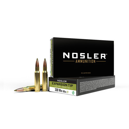 Nosler E-Tip 308 Win 7.62x51mm, 168gr, Lead-Free, 20Bx/10Cs Nosler E-Tip 308 Win 7.62x51mm, 168gr, Lead-Free, 20Bx/10Cs