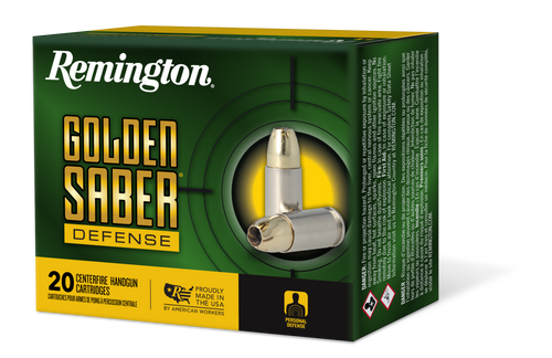Remington Golden Saber Defense 380 ACP, 102gr, BJHP, 20Bx/25Cs Remington Golden Saber Defense 380 ACP, 102gr, BJHP, 20Bx/25Cs