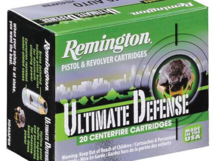 Remington Ultimate Home Defense .40 S&W 180gr, Brass Jacketed Hollow Point 20rd Box