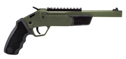 Rossi Brrawler 410 Ga/45 Colt, 9" Barrel, Olive Drab Green Cerakote, Black Grip, 1rd Rossi Brrawler 410 Ga/45 Colt, 9" Barrel, Olive Drab Green Cerakote, Black Grip, 1rd