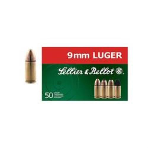 Sellier & Bellot , 9mm, 115Gr, Full Metal Jacket, 9mm 115gr non toxic, 50, 1000 Sellier & Bellot , 9mm, 115Gr, Full Metal Jacket, 9mm 115gr non toxic, 50, 1000