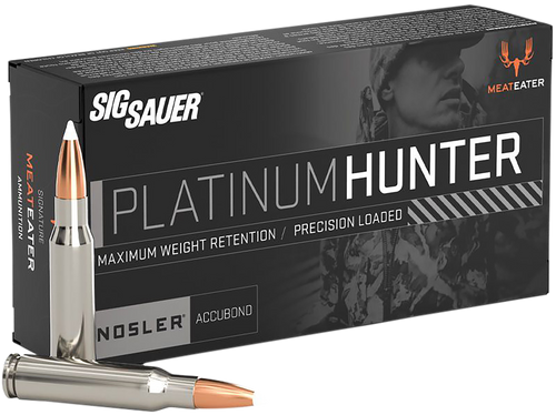 Sig Sauer Platinum Hunter 308 Winchester, 165gr, Accubonded Ballistic Tip, 20rd Box Sig Sauer Platinum Hunter 308 Winchester, 165gr, Accubonded Ballistic Tip, 20rd Box