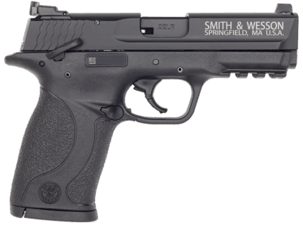 Smith & Wesson M&P 22 LR, 3.5" Threaded Barrel, Black, Manual Safety, 10rd