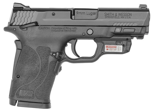 Smith & Wesson M&P Shield EZ M2.0 Compact 9mm, 3.675" Barrel, Black, Crimson Trace Laserguard, Manual Safety, 8rd Smith & Wesson M&P Shield EZ M2.0 Compact 9mm, 3.675" Barrel, Black, Crimson Trace Laserguard, Manual Safety, 8rd