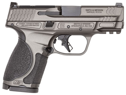 Smith & Wesson M&P9 M2.0 Compact Metal Frame 9mm, 3.6" Barrel,, Optics Ready, Tungsten Gray Cerakote, 2x15rd Mags Smith & Wesson M&P9 M2.0 Compact Metal Frame 9mm, 3.6" Barrel,, Optics Ready, Tungsten Gray Cerakote, 2x15rd Mags