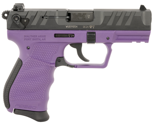 Walther PD380 Compact 380 ACP, 3.7" Barrel, Purple Frame, Black Slide, 9rd Walther PD380 Compact 380 ACP, 3.7" Barrel, Purple Frame, Black Slide, 9rd